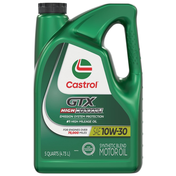 5-Qt Castrol GTX High Mileage 10W-30 Synthetic Blend Motor Oil