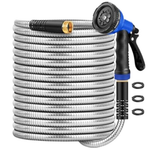 50 ft Gagalugec Flexible & Leak-Proof Stainless Steel Garden Hose