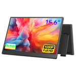 15.6" UFYQL 1920x1080 FHD 60Hz IPS Portable Travel Monitor W/ Kickstand