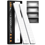 2-Pack 13" Auxoda Rechargeable Under Cabinet LED Motion Sensor Light