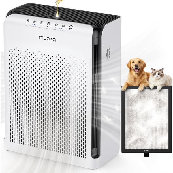 MOOKA Home Large Room up to 2200ft2 Air Purifier with ECO Mode