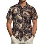Men's Hawaiian Floral Casual Vintage Shirt