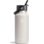32-Oz Hydro Flask Insulated Stainless Steel Wide Straw Lid Water Bottle (Oat)