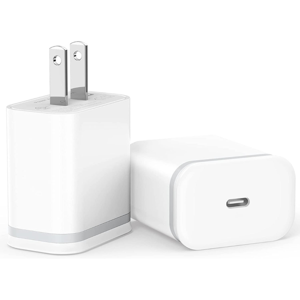 2-Pack 20W USB Type-C Fast Charging Adapter