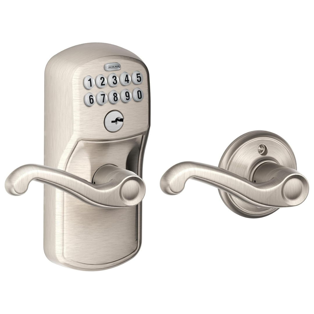 Schlage Plymouth Keypad Lock With Lever Handle