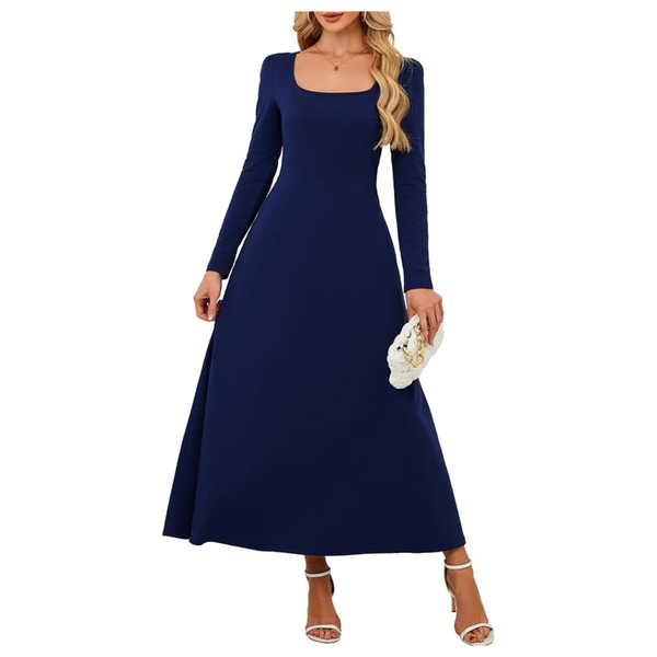Women's Elegant Flowy Long Sleeve Maxi Dresses (Various)