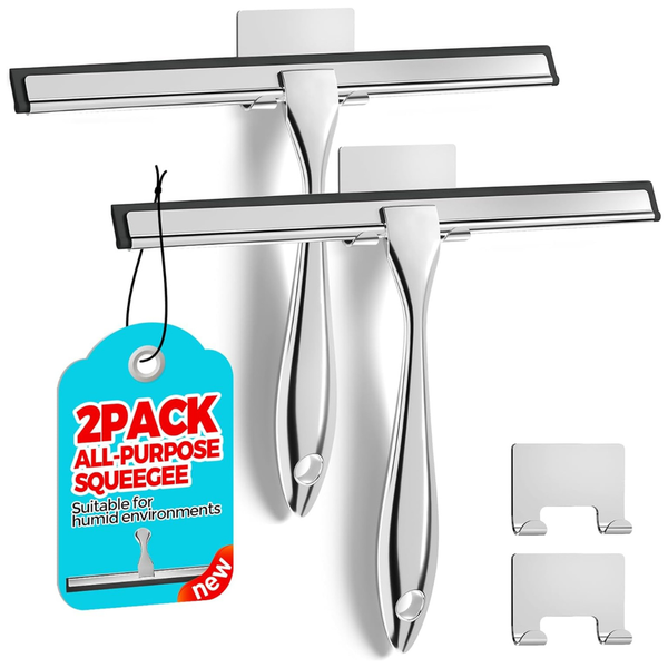 2 Pack All-Purpose Squeegee For Glass