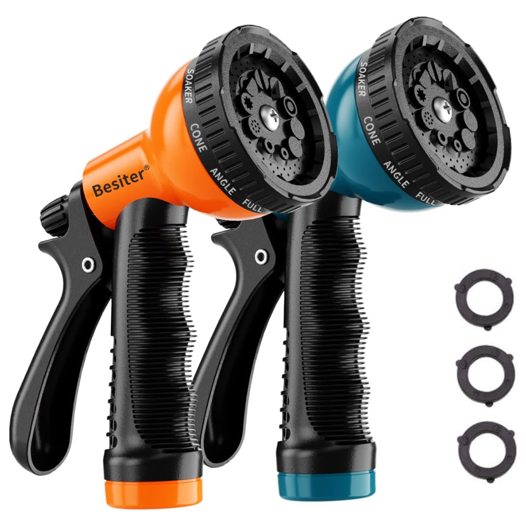 2-Pack Heavy Duty10 Watering Patterns Spray Nozzles