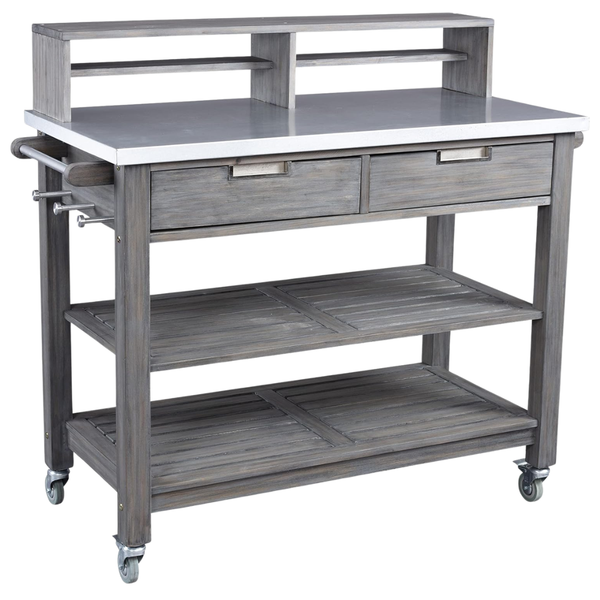 Homestyles Maho Teak Outdoor Potting Bench