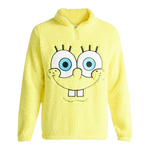 SpongeBob SquarePants Men's Plush Fleece Quarter Zip Sweatshirt (Sizes M-3XL)