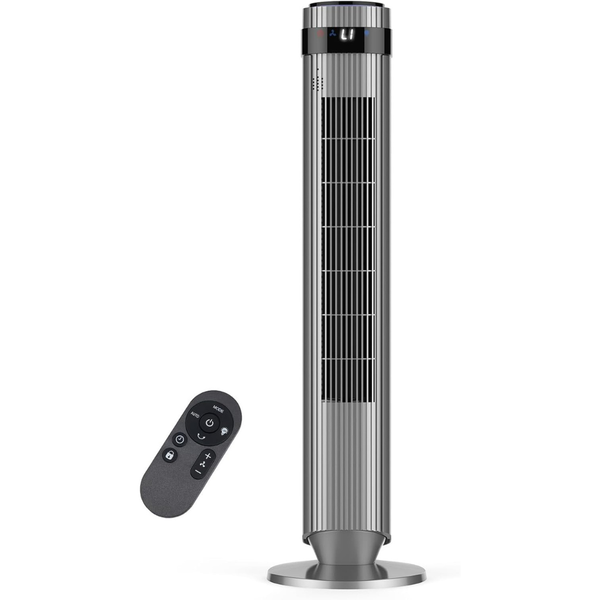 OLIXIS Quiet 28dB Bladeless Tower Fan With Remote