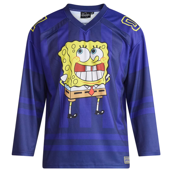 SpongeBob SquarePants Men's & Big Men's Graphic Hockey Jersey With Long Sleeves