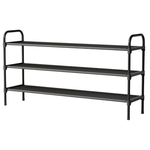 39" Wide 3-Tier Extra-Long Stackable Shoe Rack