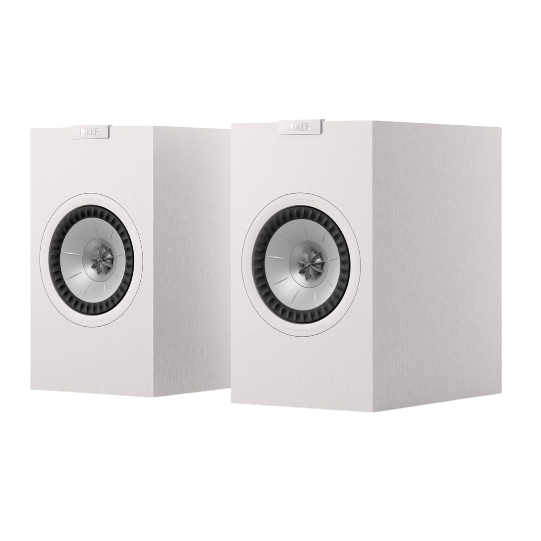 KEF Q1 Meta Bookshelf Speaker (White, Pair)