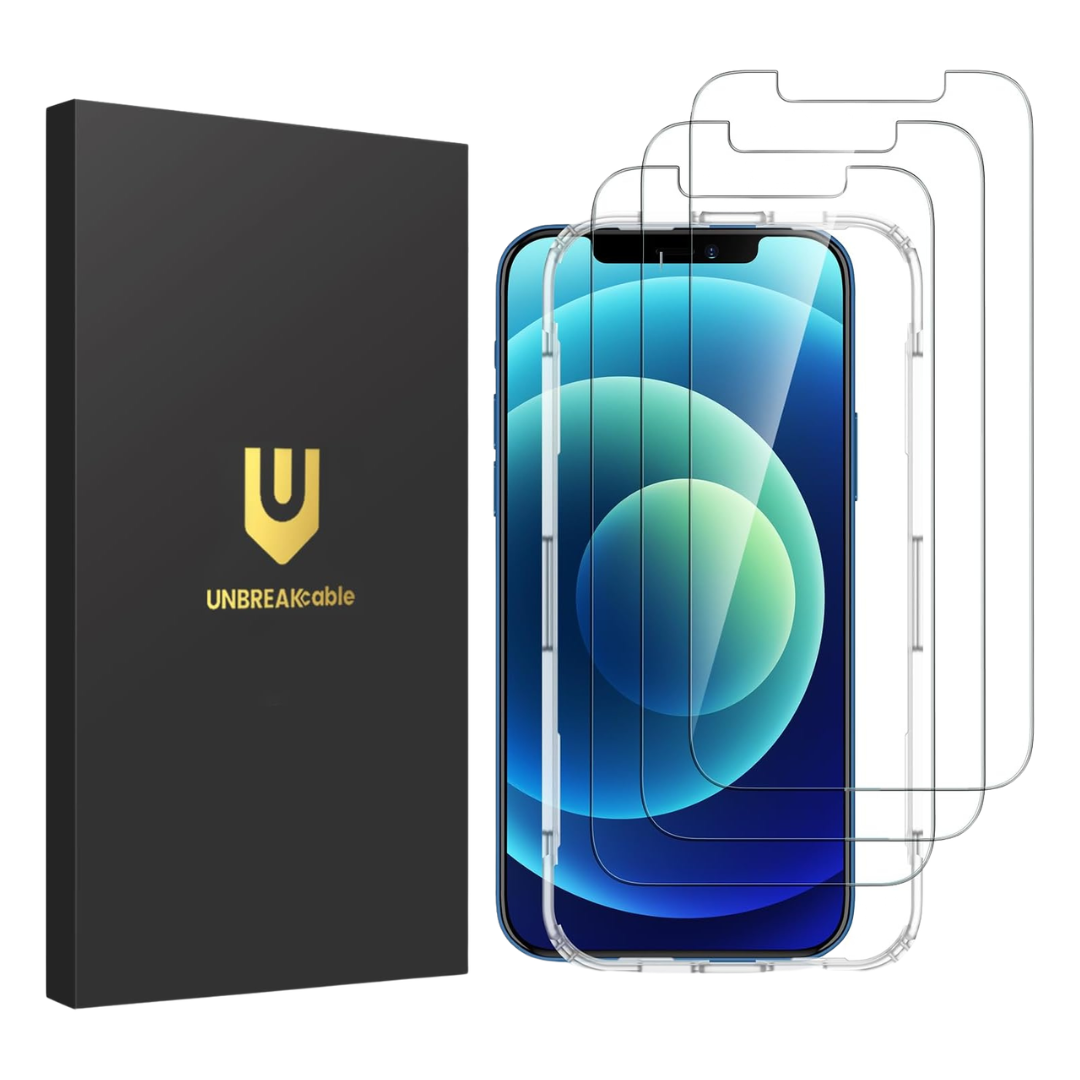 3-Pack 6.1" Tempered Glass Screen Protector For iPhone 12 & 12 Pro
