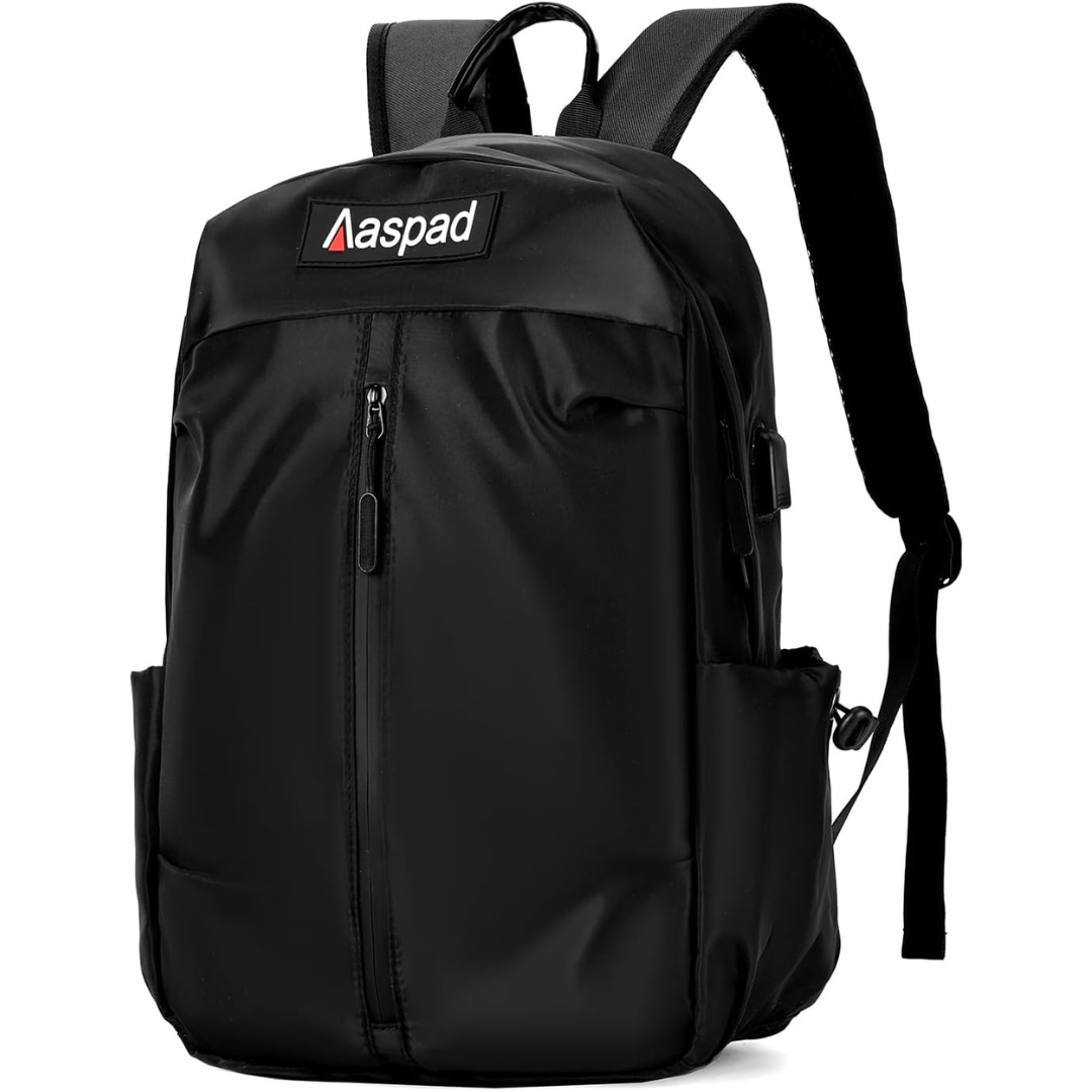 Unisex Lightweight Laptop Backpack W/ 4-Compartments & 2-Side Pockets