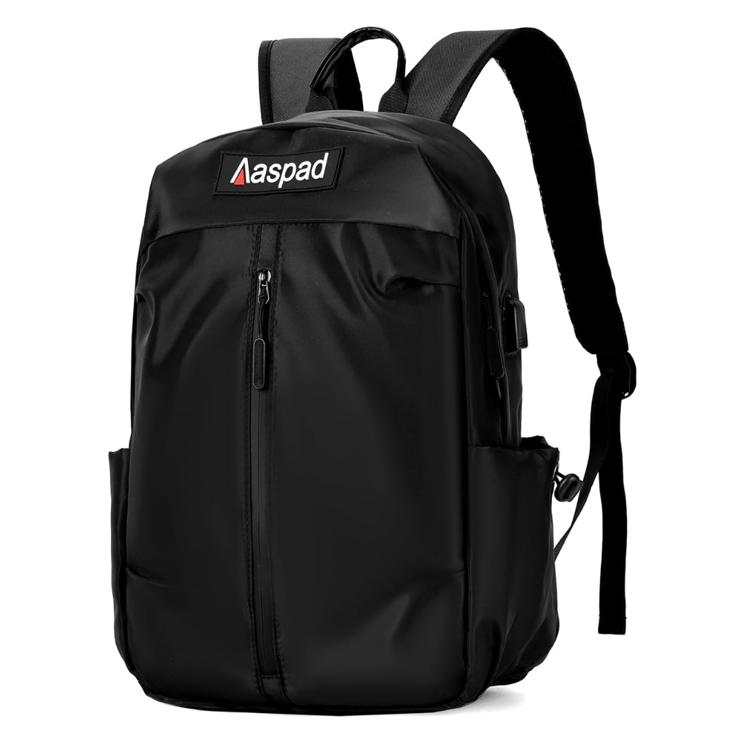 Unisex Lightweight Laptop Backpack W/ 4-Compartments & 2-Side Pockets