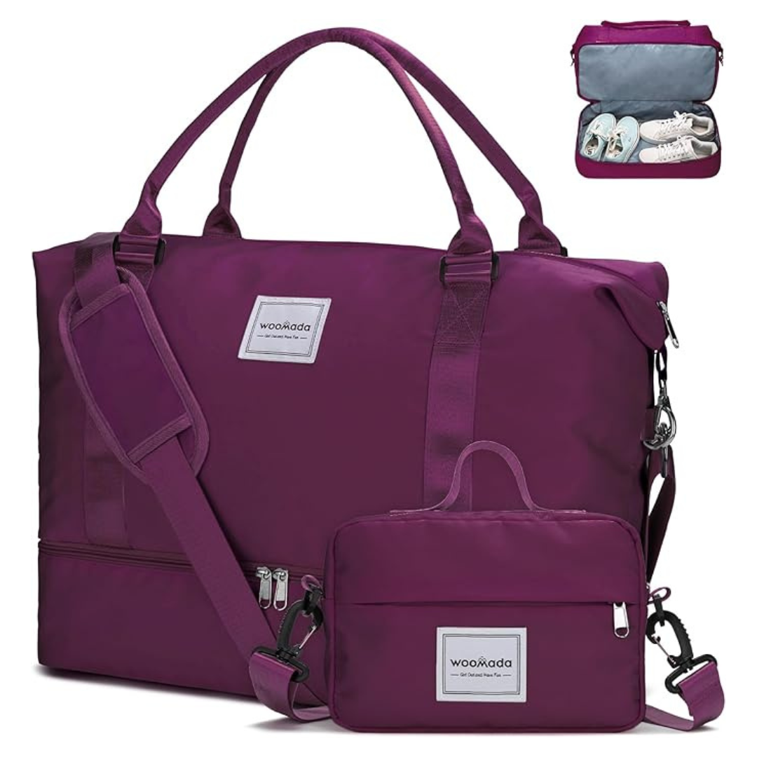 Women's Weekender Carry-On Travel Bags W/ Toiletry Bag (Various)