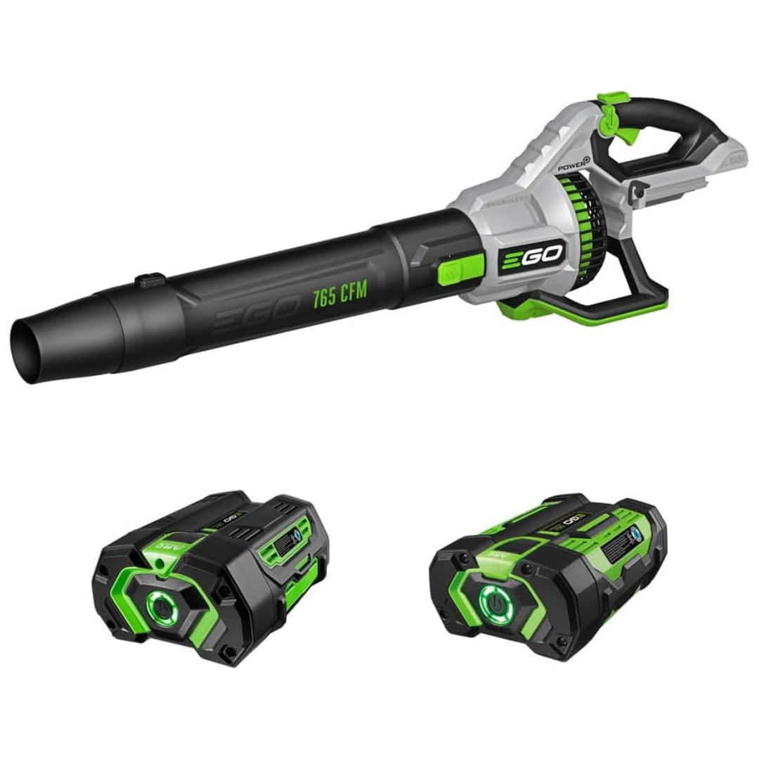EGO Power+ 56V Brushless Cordless Leaf Blower With 5.0Ah & 2.5Ah Battery + Charger