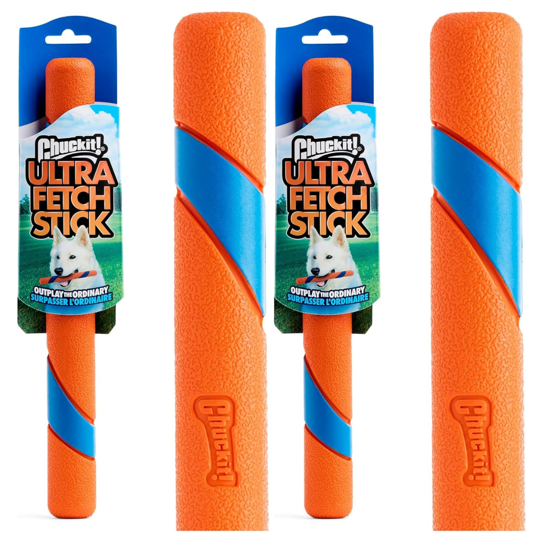 2-Pack 12" Chuckit! Ultra Fetch Stick Outdoor Interactive Dog Toy