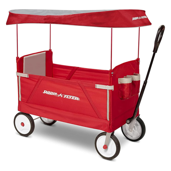 Radio Flyer 3-In-1 EZ Fold Wagon With Canopy