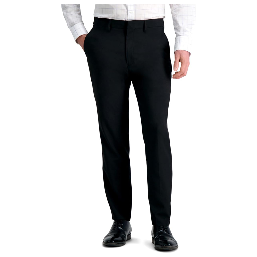 Haggar Mens Smart Wash With Repreve Slim Fit Stretch Machine Washable Suit Pants