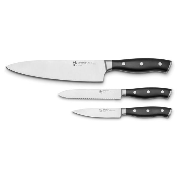 3-Piece Henckels Stainless Steel Sharp Chef's Starter Knife Set