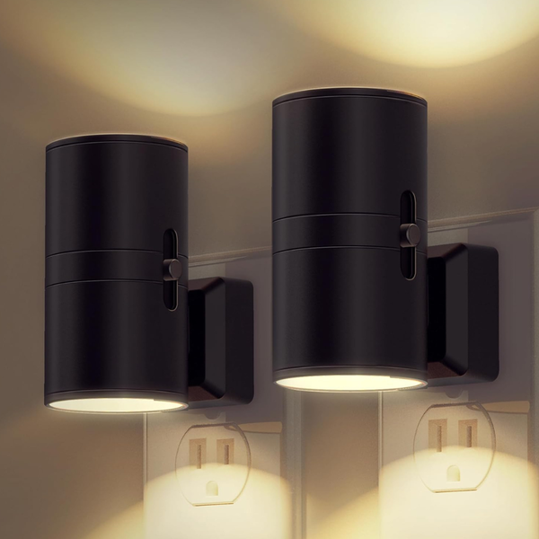 2-Pack Plug Into Wall Modern LED Night Light