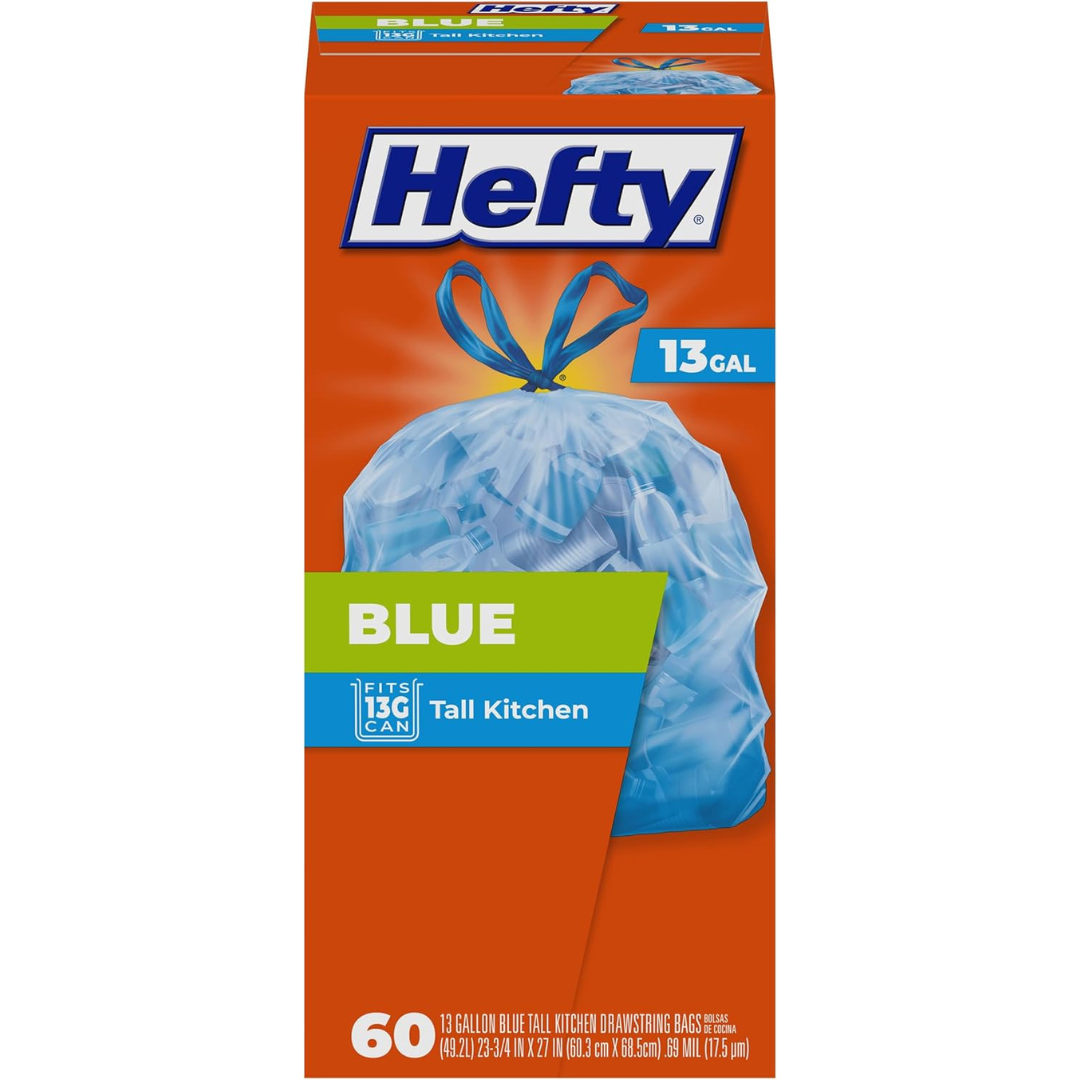 60-Count 13-Gallon Hefty Trash Bags