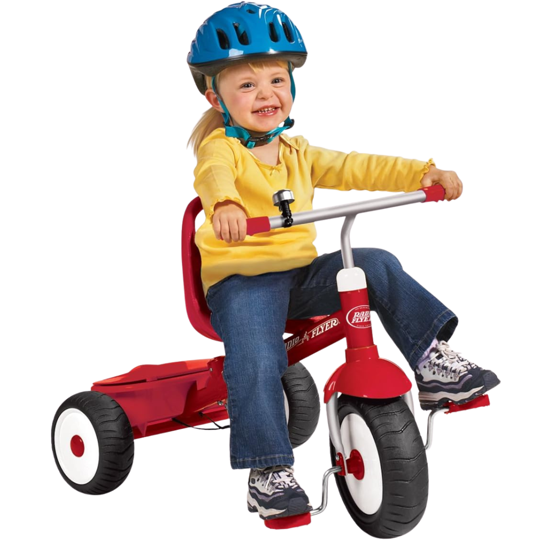Radio Flyer 2-in-1 Deluxe Steer & Stroll Trike (Red)