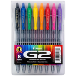 8-Pack PILOT Fine Point 0.7 mm G2 Premium Gel Roller Pens