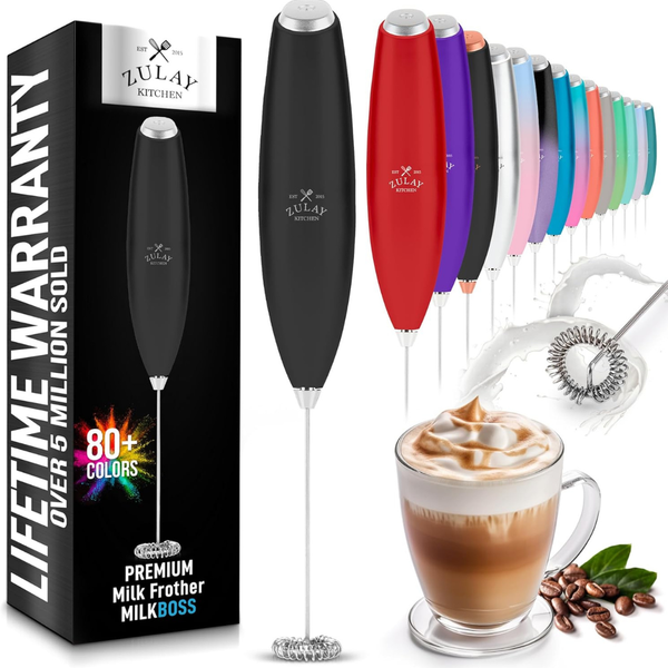 Zulay Kitchen Handheld Electric Milk Frother