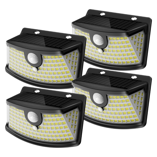 4-Pack Aootek Waterproof 120-LED Solar Motion Sensor Lights