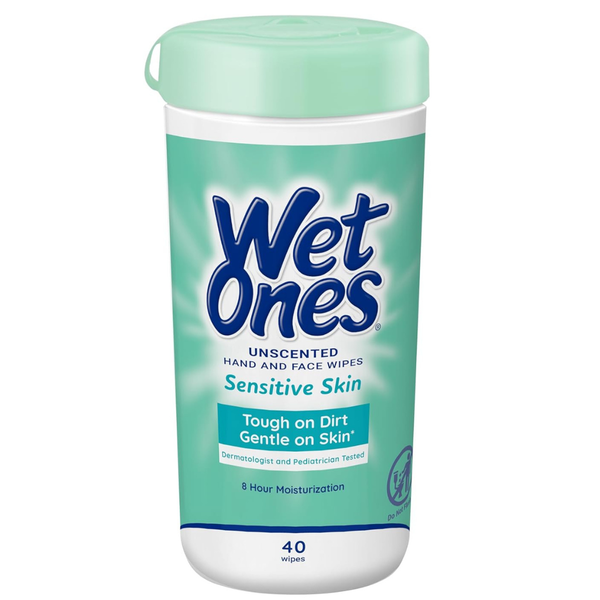 40-Count Wet Ones Sensitive Skin Hand And Face Wipes