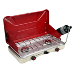 Portable Camping Double Propane Stove With Auto Twist Turn Ignition