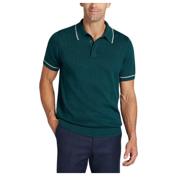 Jos. A. Bank Tailored Fit Drop Needle Polo