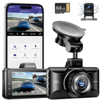 AZDOME Upgraded M01 Pro 3K WiFi Dash Cam W/ Free 64GB Card