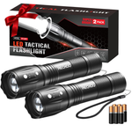 2-Pack Zoomable High Lumens LED Flashlights