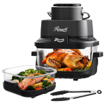 Rosewill 8-in-1 Portable 5.5QT & 1.6QT Dual Transparent Glass Air Fryer