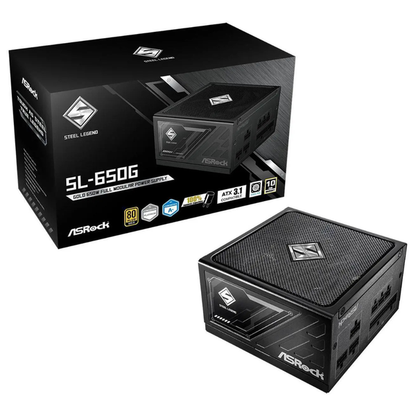ASRock Steel Legend 650W ATX 3.1 PCle ICOOL Full Modular Power Supply