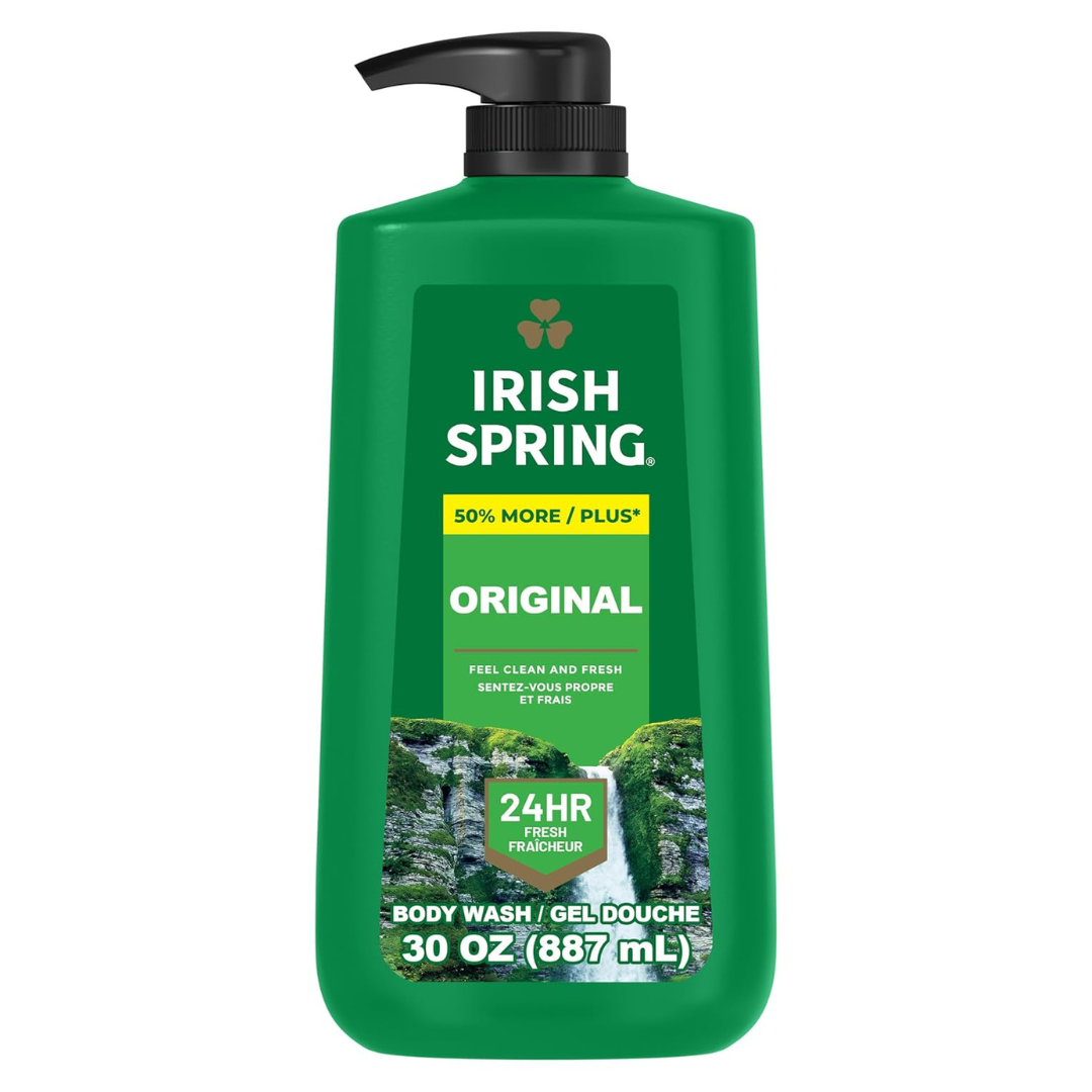 30oz Irish Spring Men's Body Wash Pump Bottle (Original Clean)