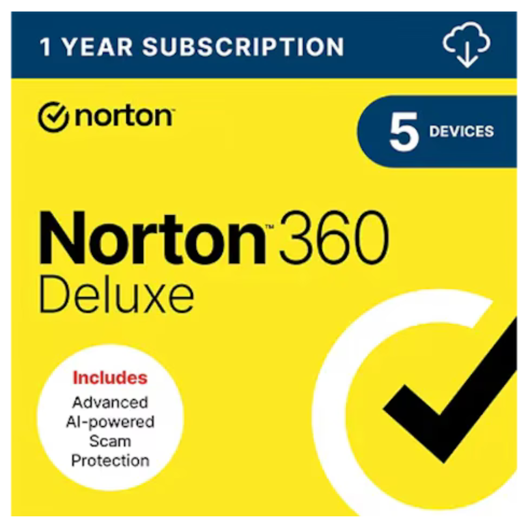 Norton 360 Deluxe 5 Devices For 1-Year Subscription (Download)