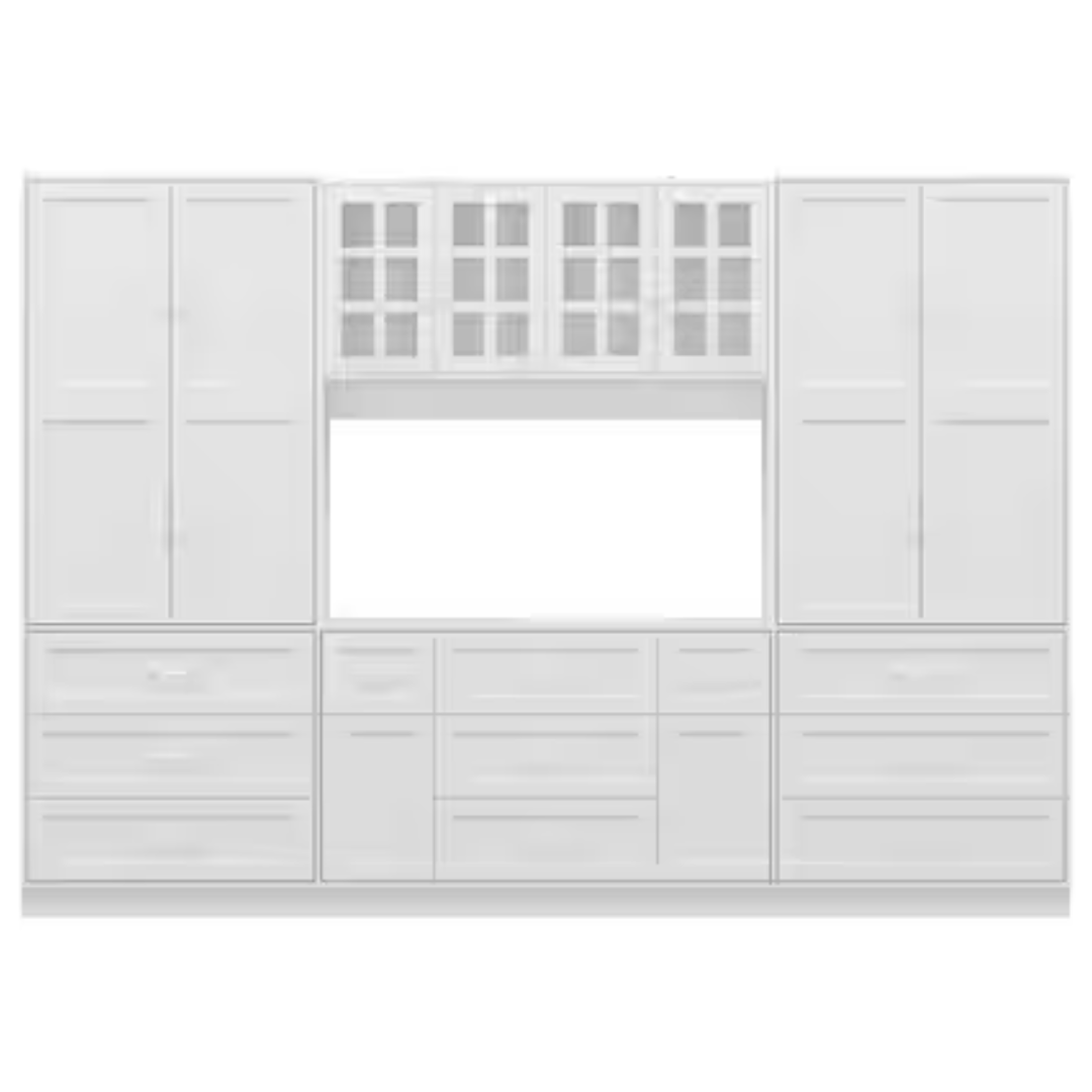 78.7" Office Storage Cabinet With 13 Shelves And 11 Drawers