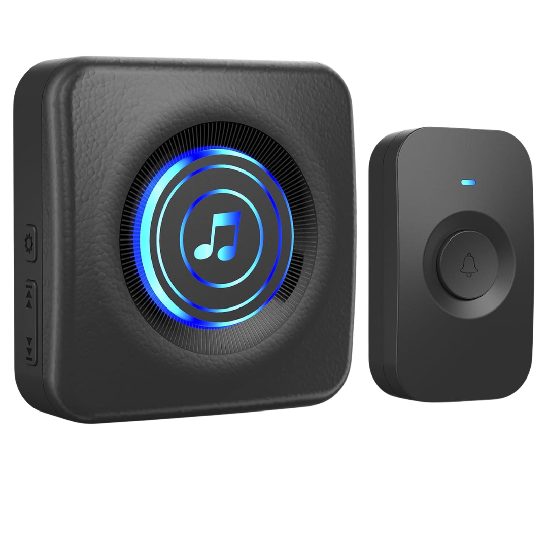 Wireless Doorbell With 3 Receivers 1 Button