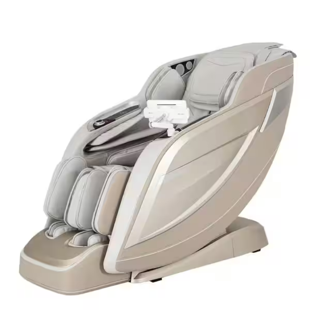 Titan Pro 8500 MAX Taupe Faux Leather Reclining 4D Massage Chair (3 Colors)