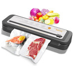 Vacuum Food Sealer Machine With Starter Bags & Built-in Cutter