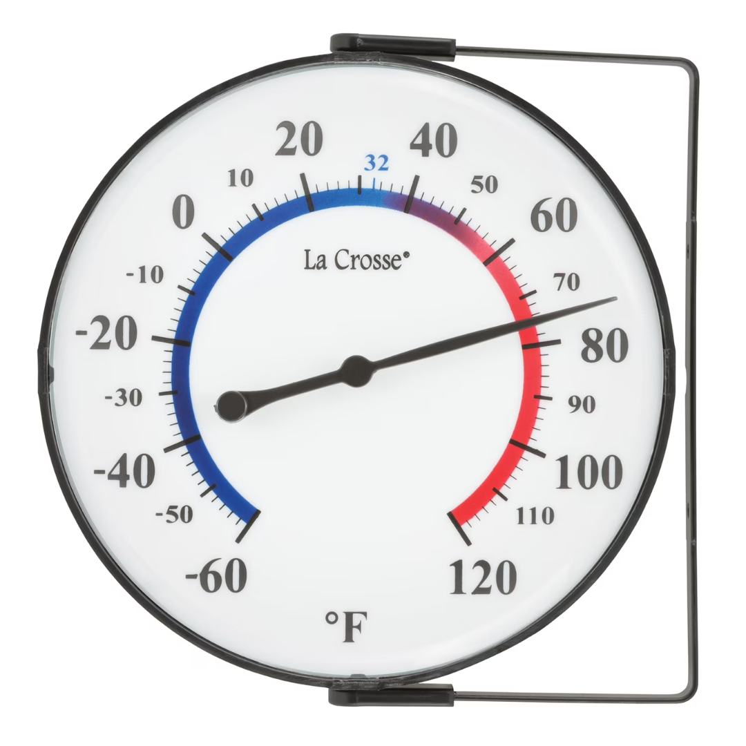 5" Analog Weather Thermometer With Mounting Bracket