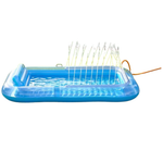 Inflatable 77'' x 48'' XL 6 in 1 Tanning Pool Lounger Float With Sprinkler
