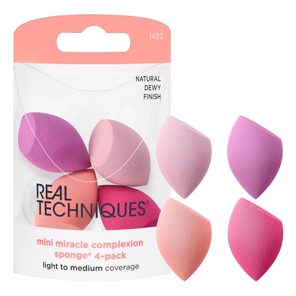 4-Pack Real Techniques Mini Miracle Complexion Sponge