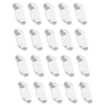 20-Pack Hanes Men's No Show Socks (Size 6-12 In White Or Black)